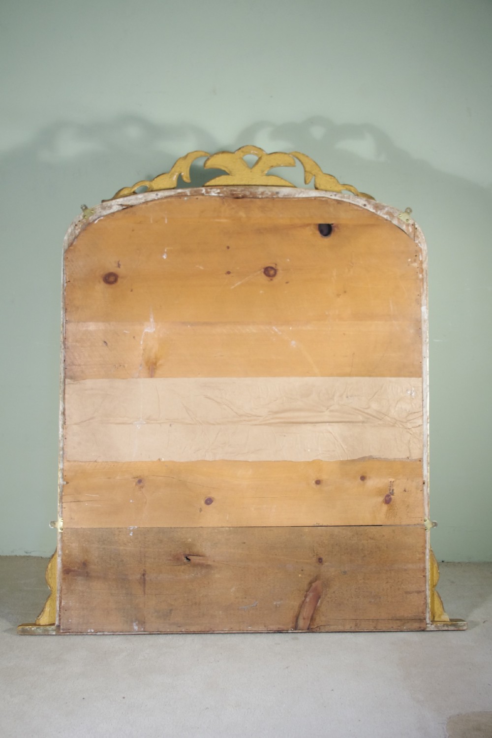 Large Gilt/Giltwood Arch Top Overmantle Mirror View VIII