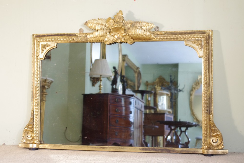 Victorian Gilt Overmantle Mirror