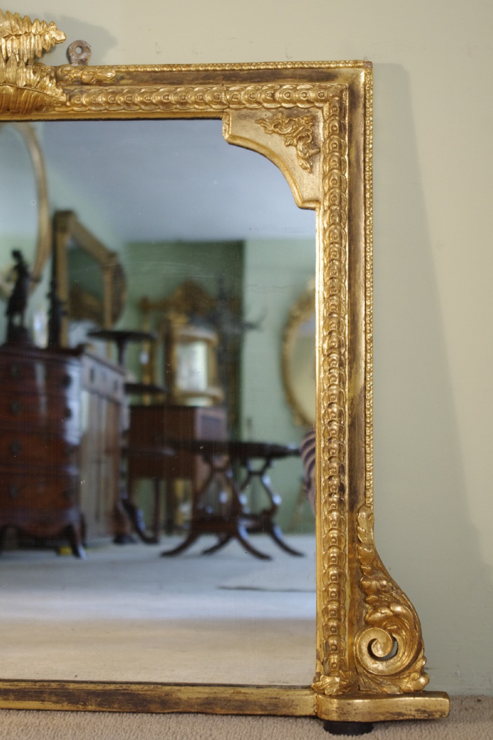 Victorian Gilt Overmantle Mirror View II
