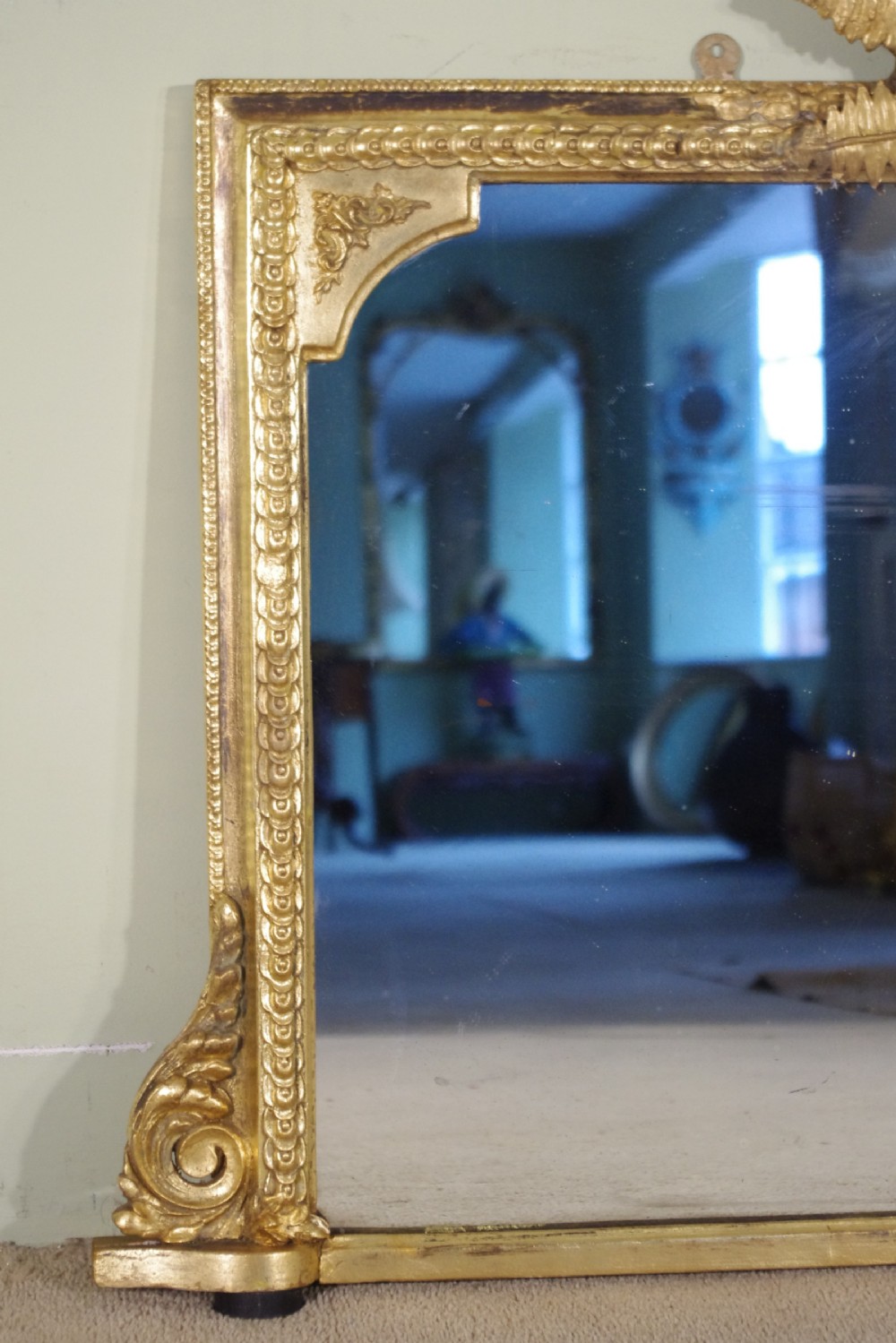 Victorian Gilt Overmantle Mirror View III