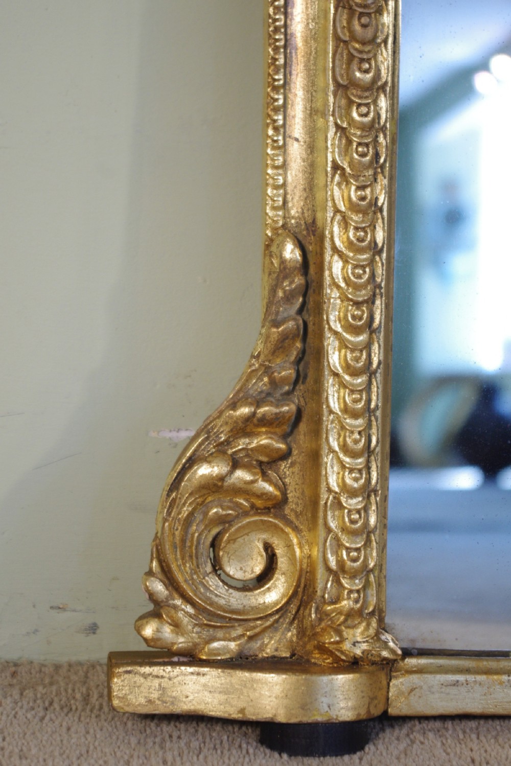 Victorian Gilt Overmantle Mirror View VI