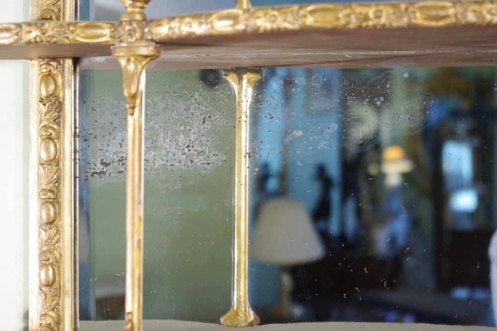 English Victorian Gilt Mirrored Wall Display Shelves/Brackets View X