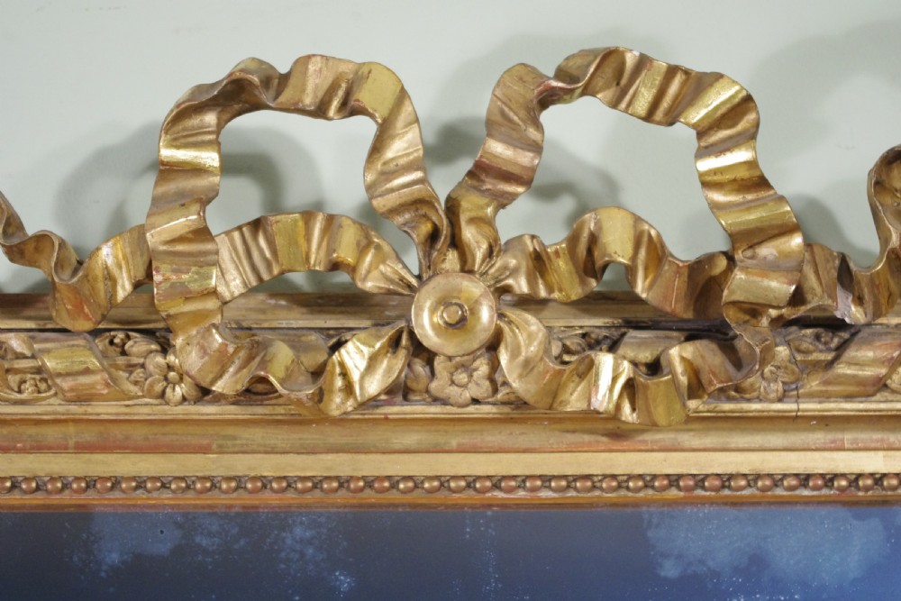 Pair French Gilt Large Overmantle Mirrors View VII