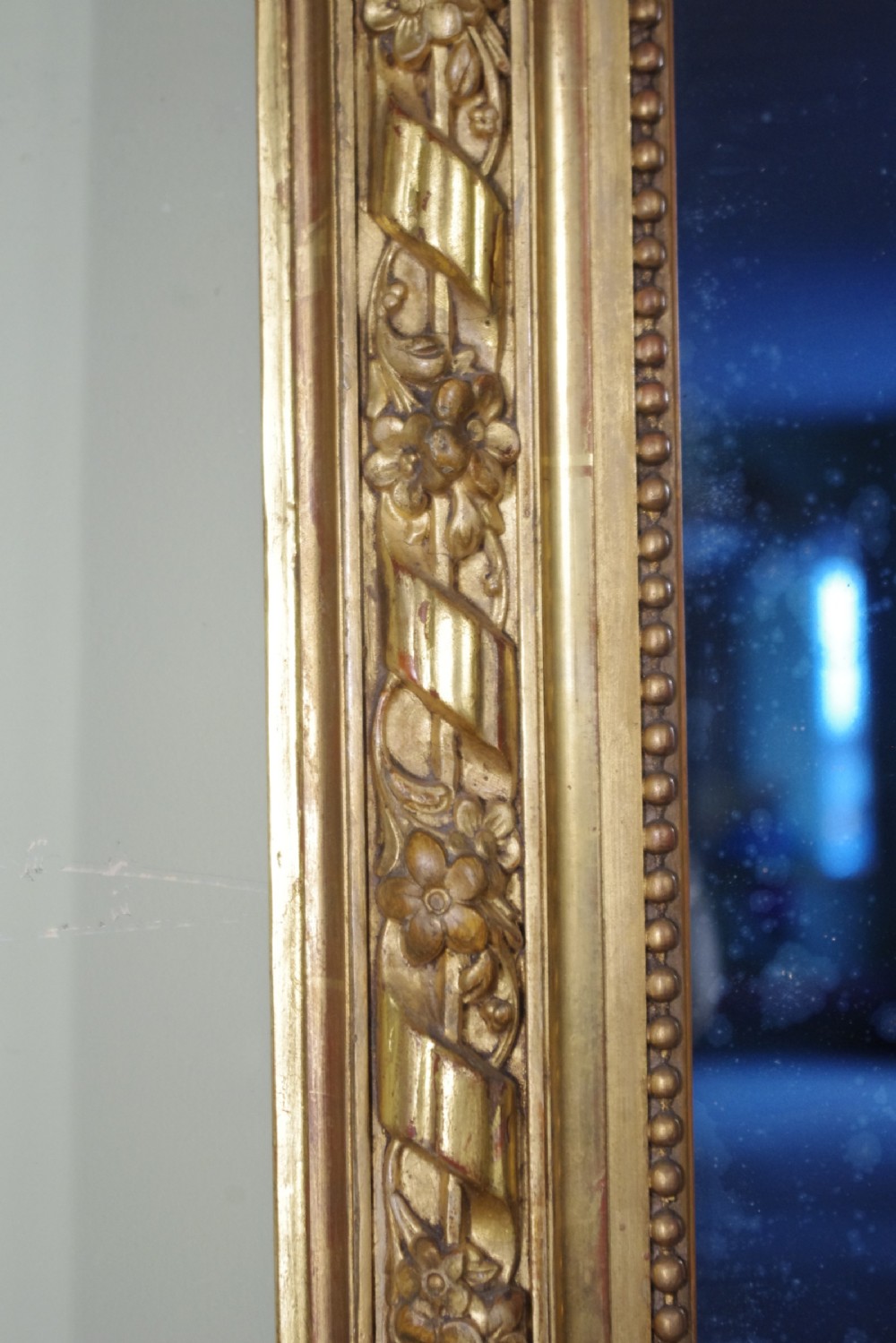 Pair French Gilt Large Overmantle Mirrors View XI