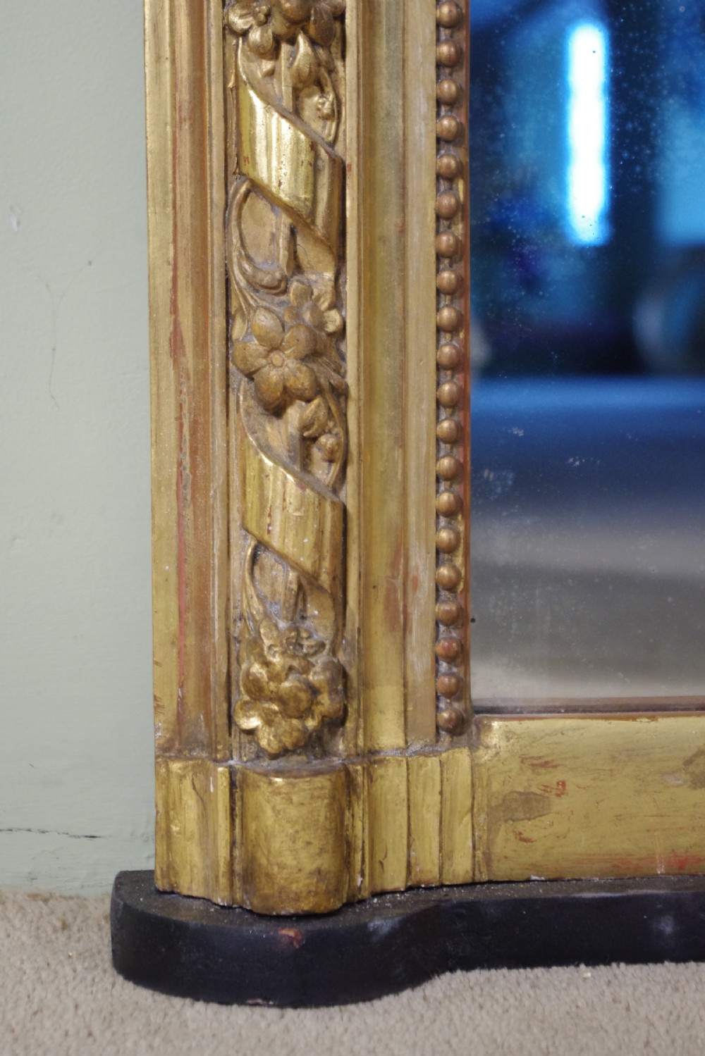Pair French Gilt Large Overmantle Mirrors View XII