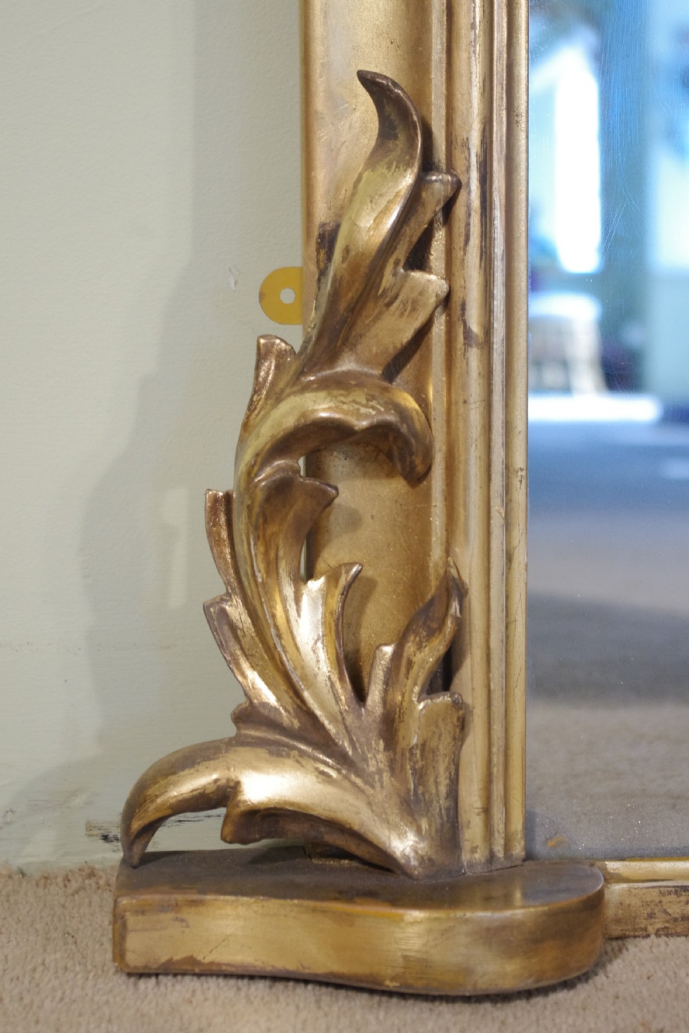 Victorian Gilt Large Arch Top Overmantle Mirror View VI
