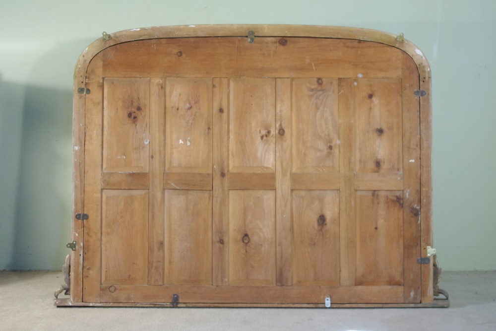 Victorian Gilt Large Arch Top Overmantle Mirror View XIV