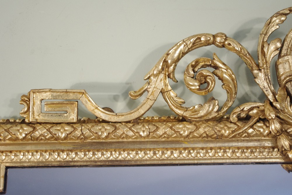 19th Century English Gilt Large Overmantle Mirror View VI