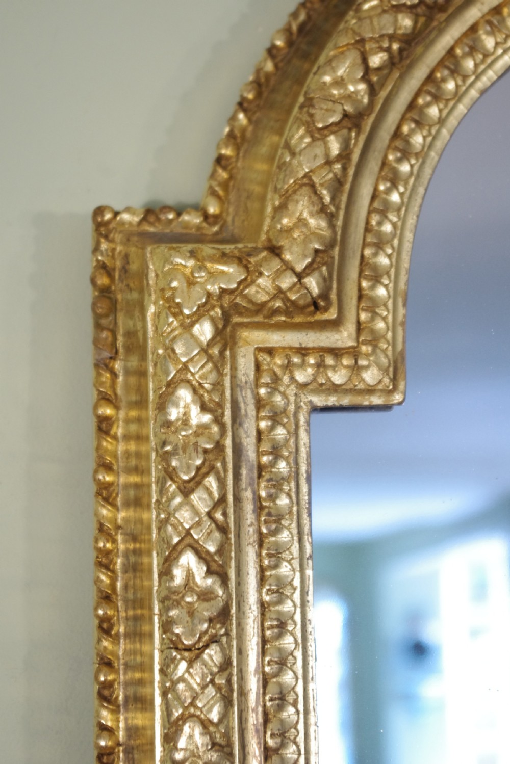 19th Century English Gilt Large Overmantle Mirror View IX