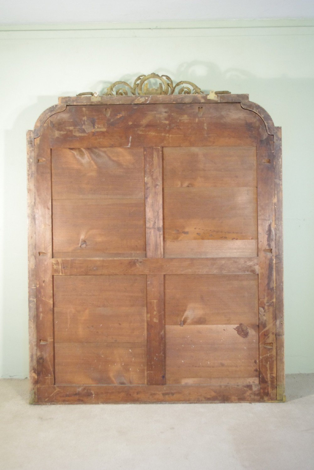 19th Century English Gilt Large Overmantle Mirror View XII