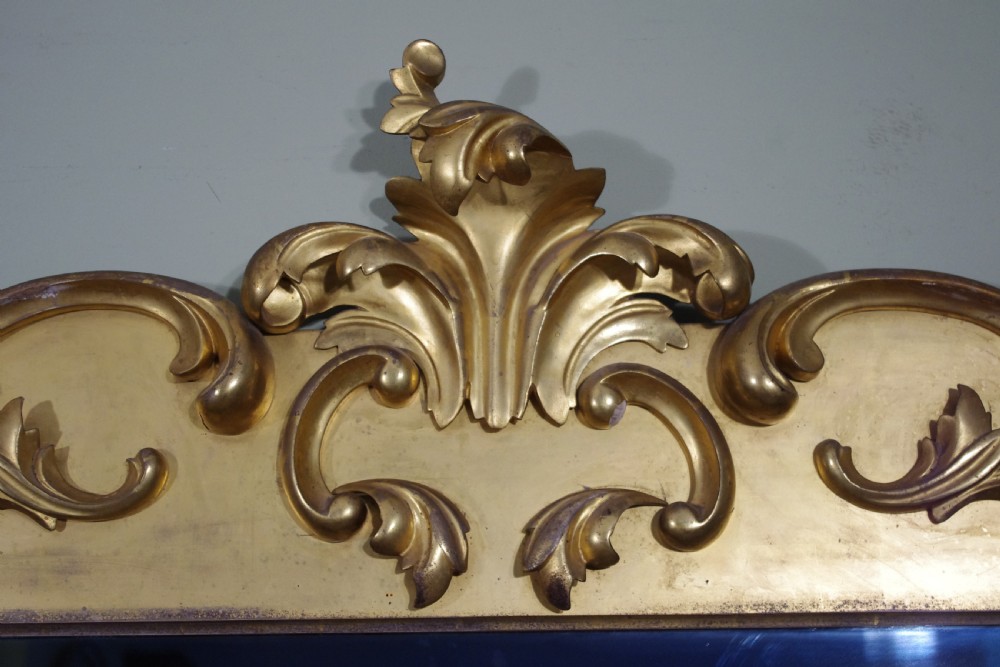 Victorian Gilt/Giltwood Large Overmantle Mirror View V