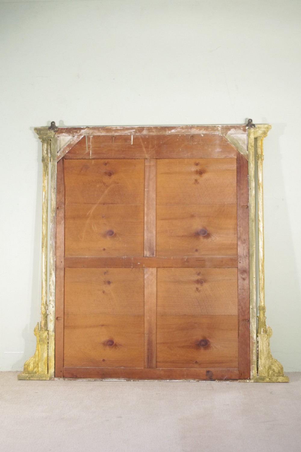 19th Century English Gilt Large Overmantle Mirror View IX