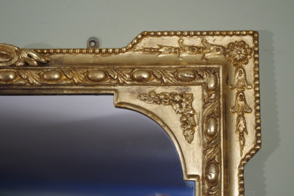 19th Century English Gilt Large Overmantle Mirror View VI