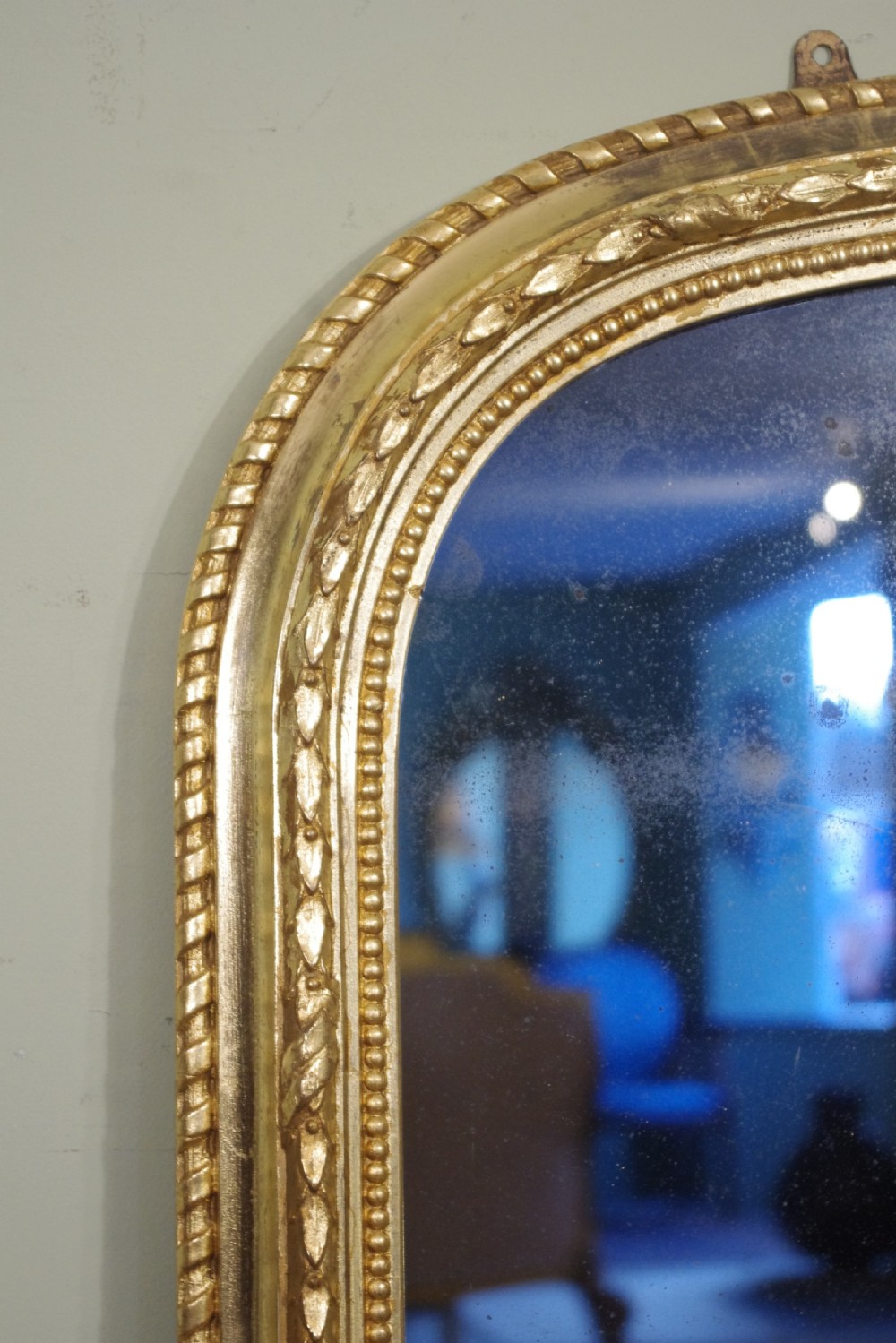 Gilt Large Arch Top Overmantle Mirror View III