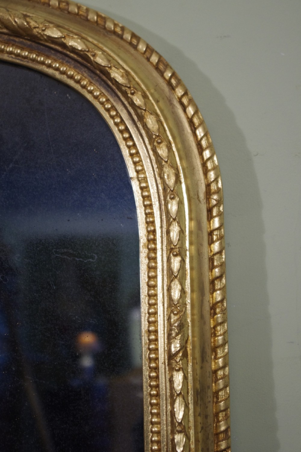 Gilt Large Arch Top Overmantle Mirror View IV