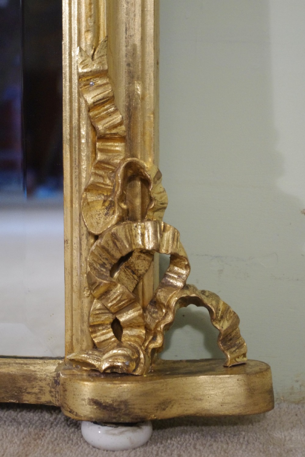 19th Century English Gilt Large Overmantle Mirror View VI