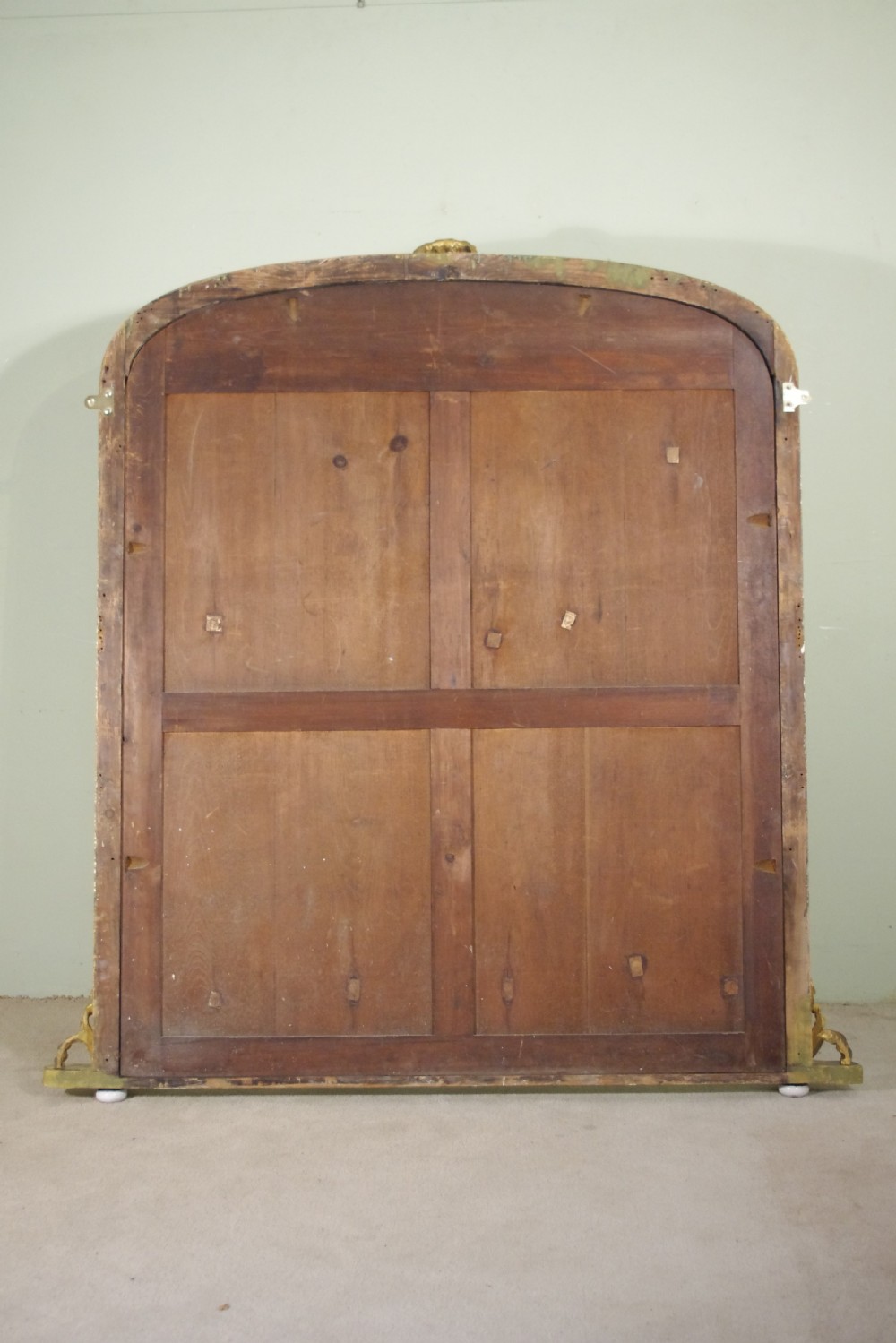 19th Century English Gilt Large Overmantle Mirror View VIII
