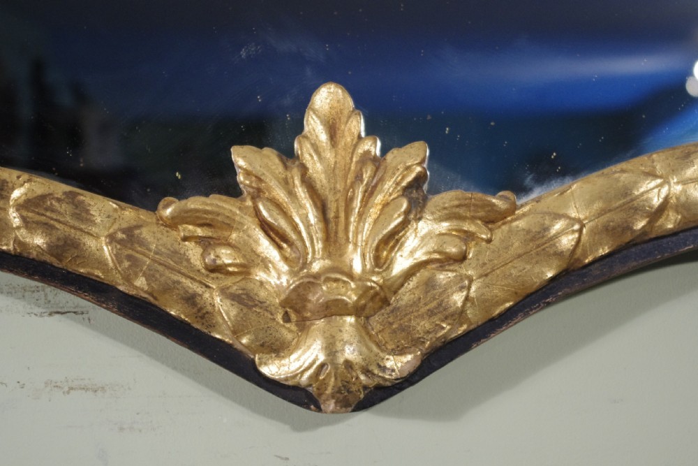 Victorian Ebonised and Parcel-Gilt Large Overmantle/Wall Mirror View VII