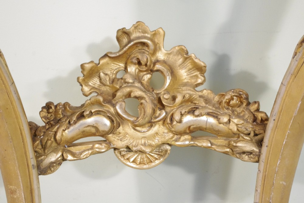 19th Century French Gilt Console Table with Marble Top View XI