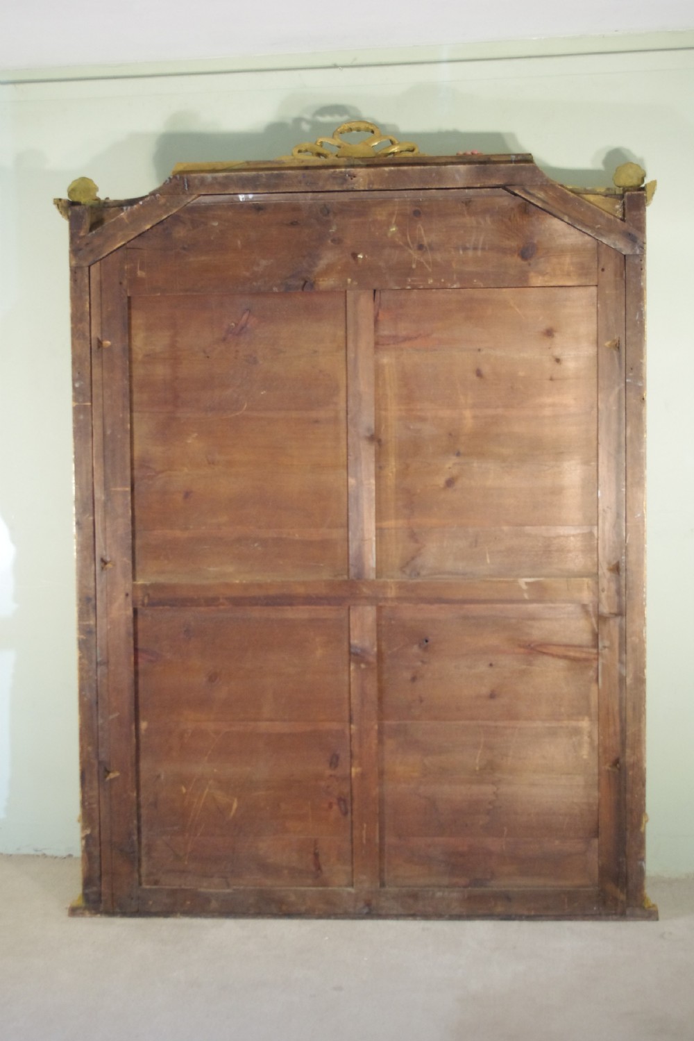 English Victorian Gilt Large Overmantle Mirror View X