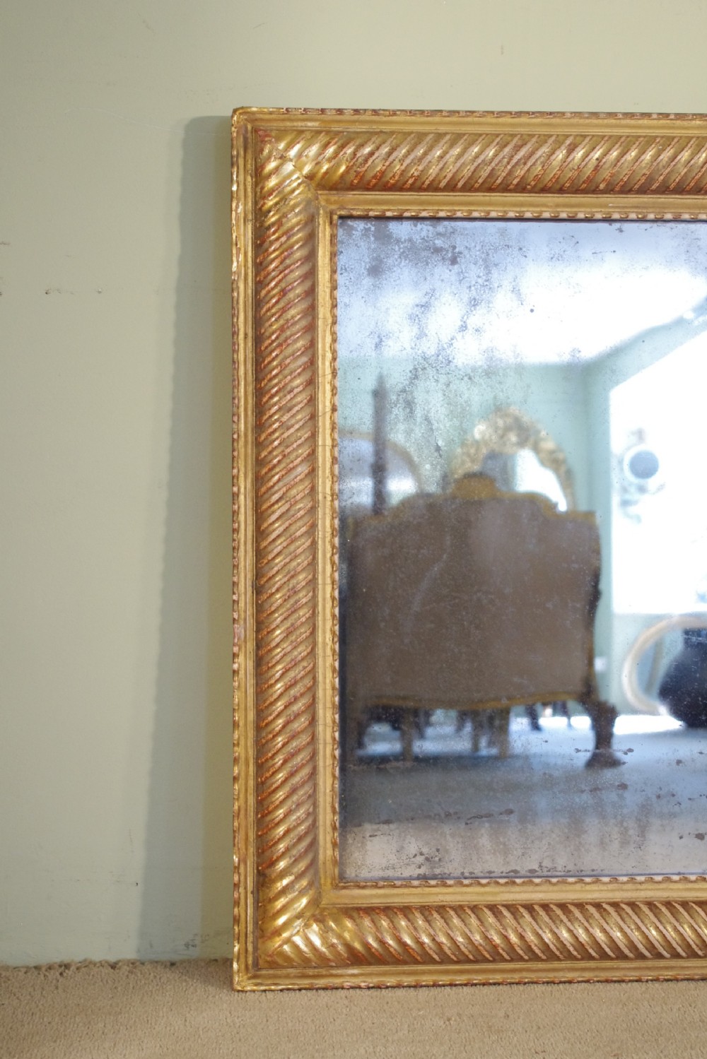 19th Century French Gilt Large Overmantle Mirror View II