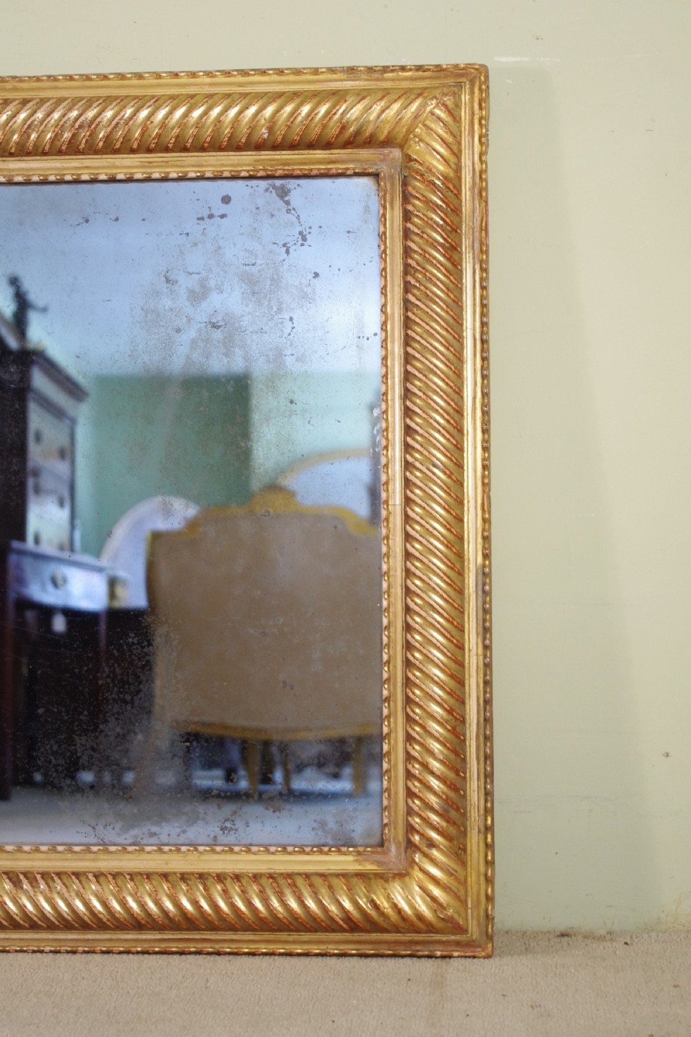 19th Century French Gilt Large Overmantle Mirror View III