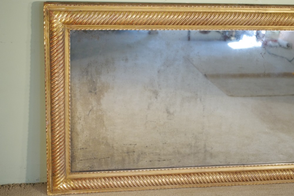 19th Century French Gilt Large Overmantle Mirror View VII