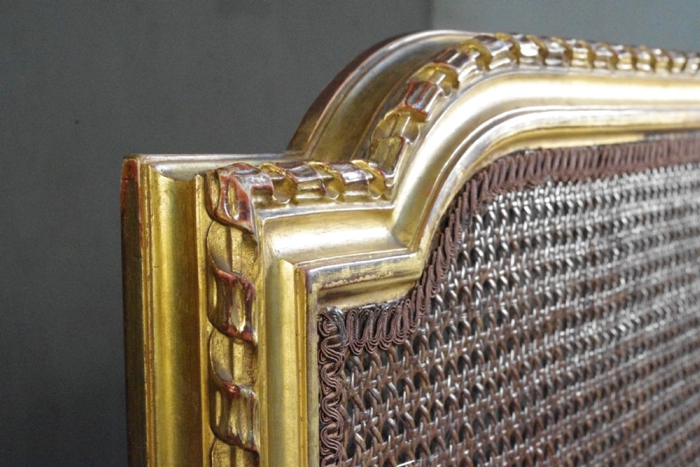 Pair French Gilt Cane Single Beds View XV
