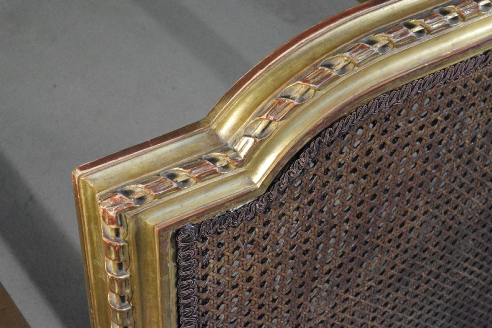 Pair French Gilt Cane Single Beds View XVII