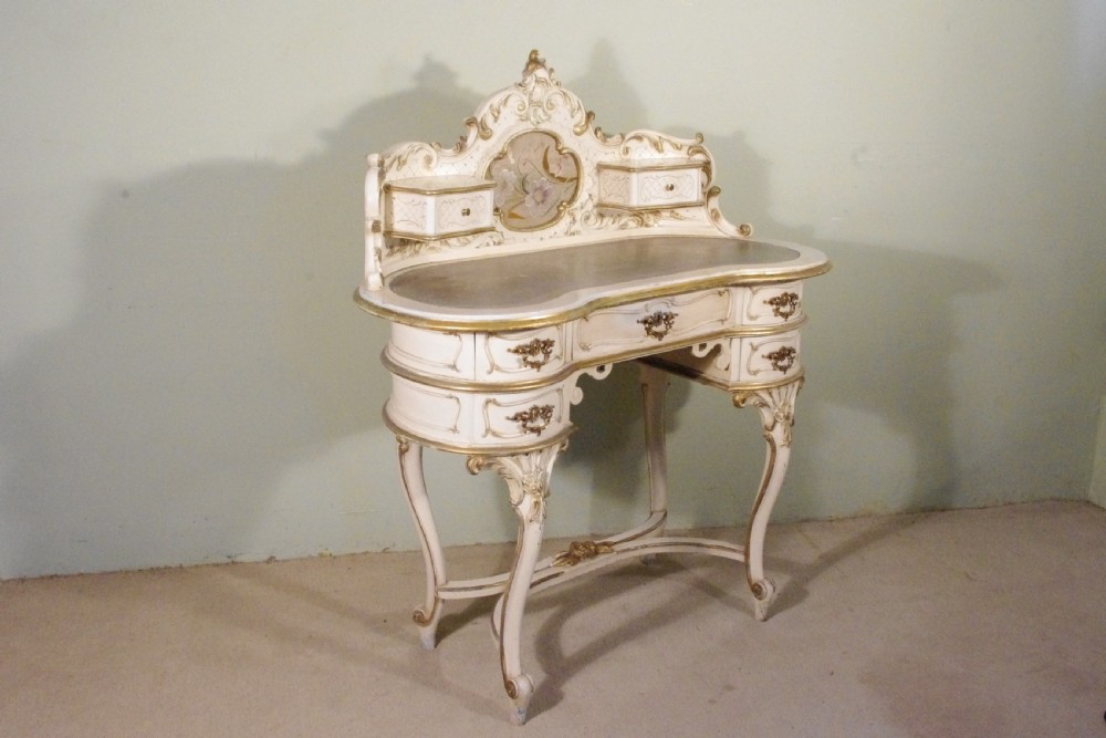 1920's French Painted and Parcel-Gilt Dressing Table View III