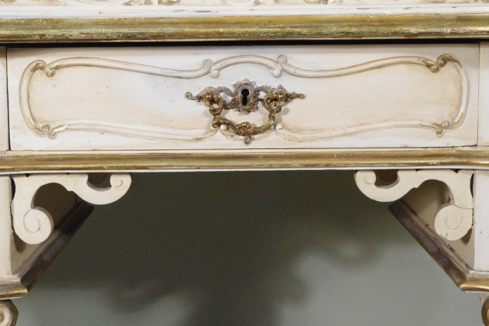 1920's French Painted and Parcel-Gilt Dressing Table View XI