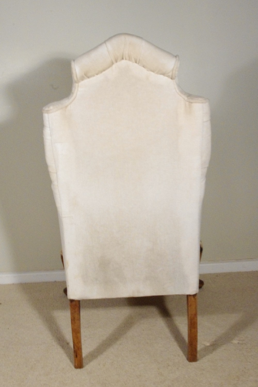 Victorian Walnut High Back Buttoned Armchair View VI