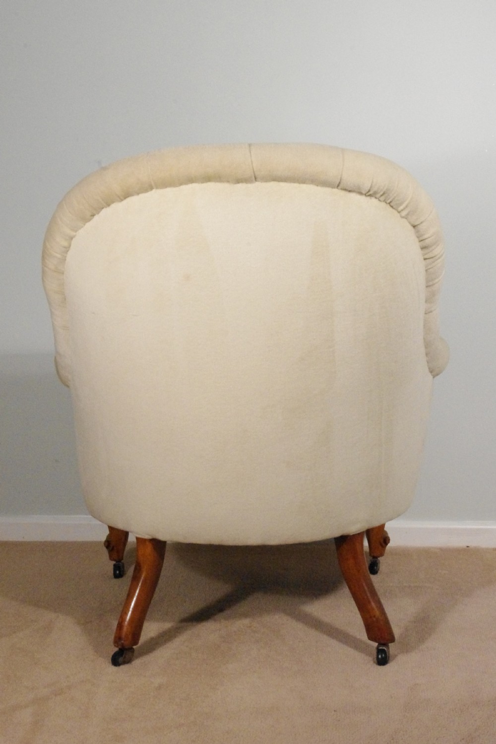 Victorian Walnut Button Back Armchair View IX