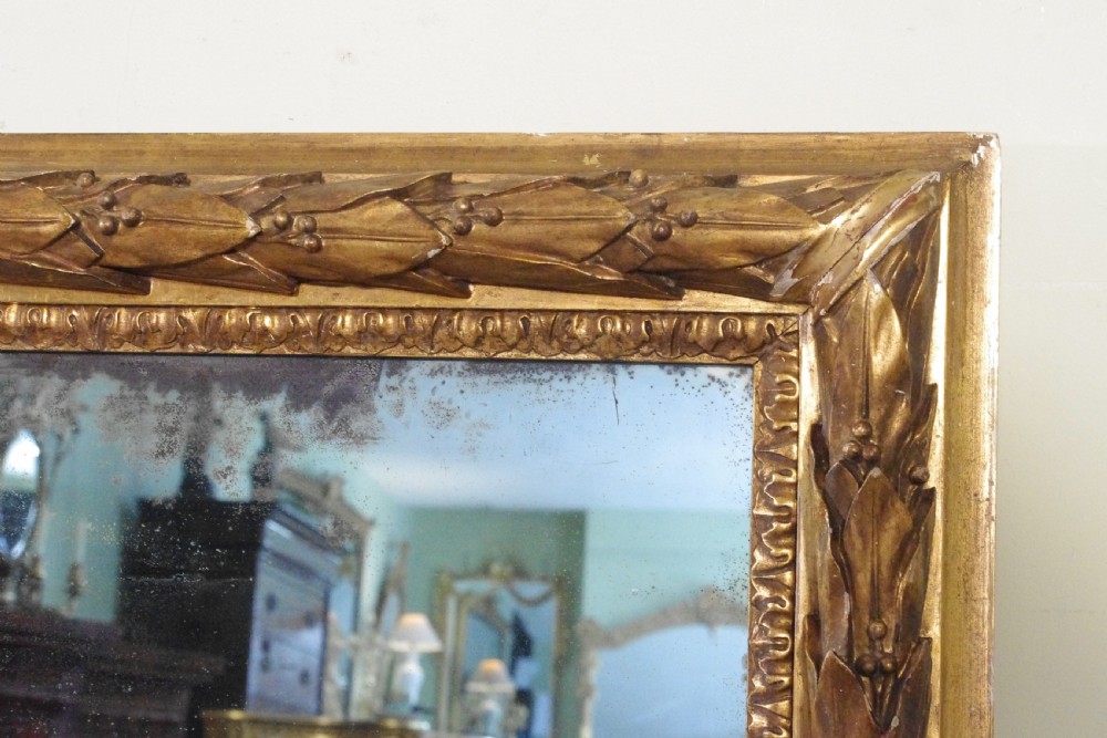 English Victorian Gilt Large Overmantle Mirror View III