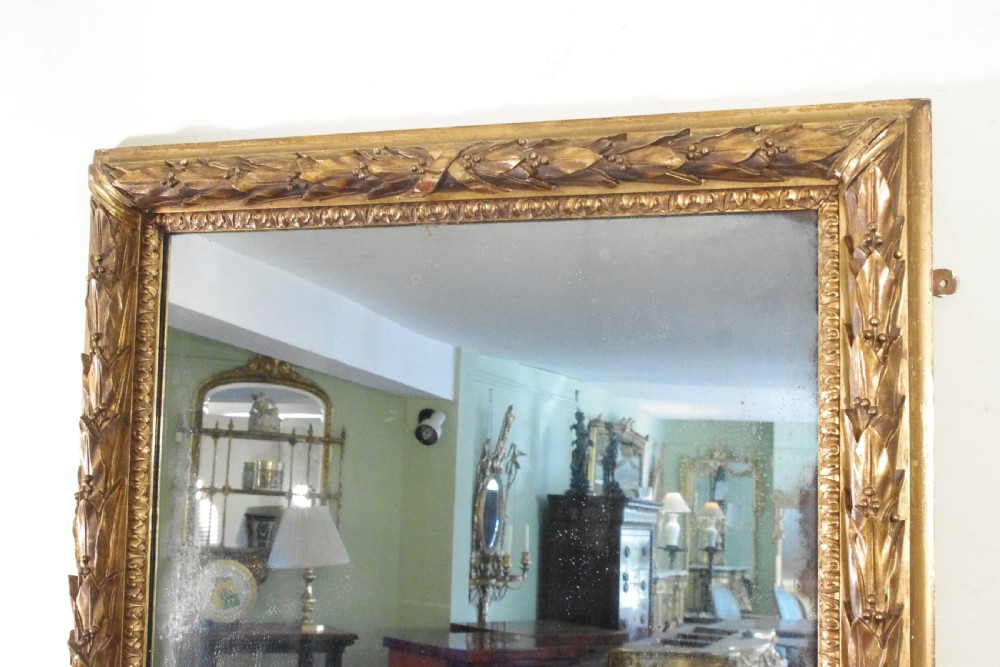 English Victorian Gilt Large Overmantle Mirror View IX