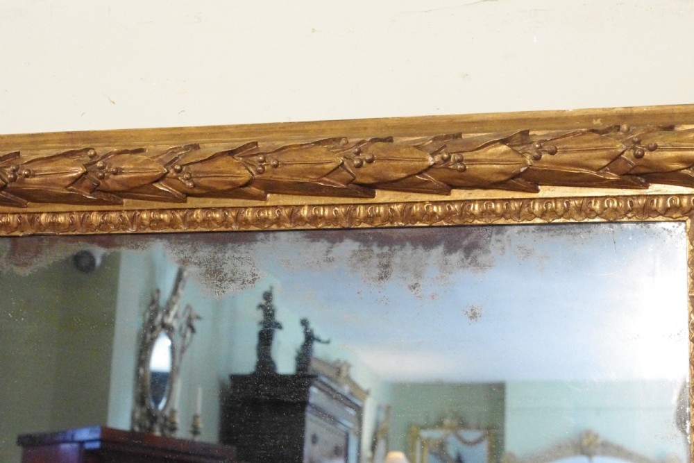 English Victorian Gilt Large Overmantle Mirror View X