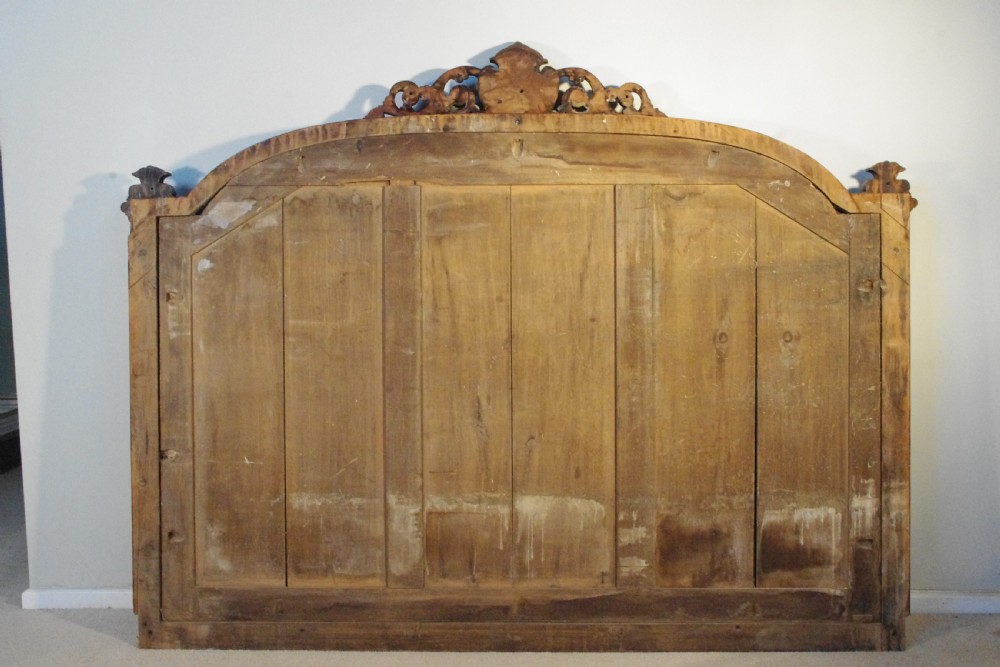 Victorian Burr Walnut Veneered 6ft/Double/King size Headboard Bed View VIII