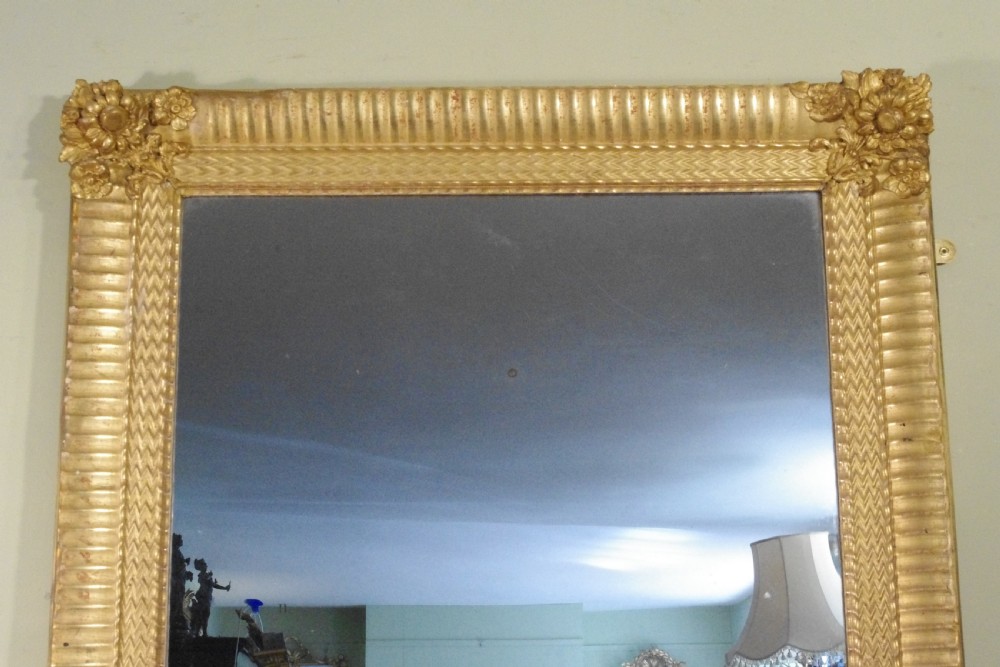 19th Century French Gilt Large Overmantle Mirror View IV