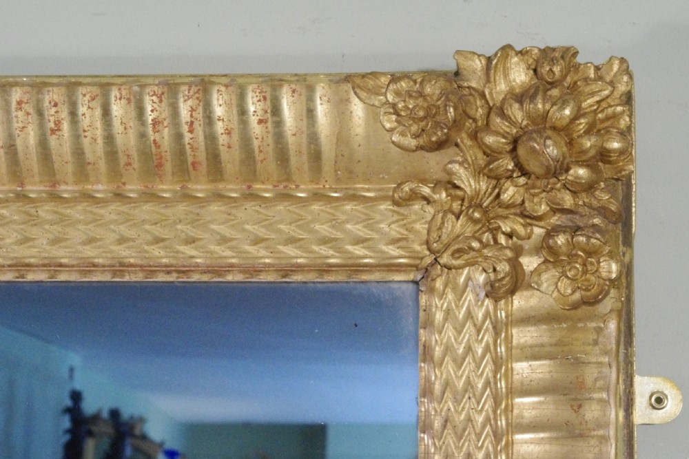 19th Century French Gilt Large Overmantle Mirror View VI