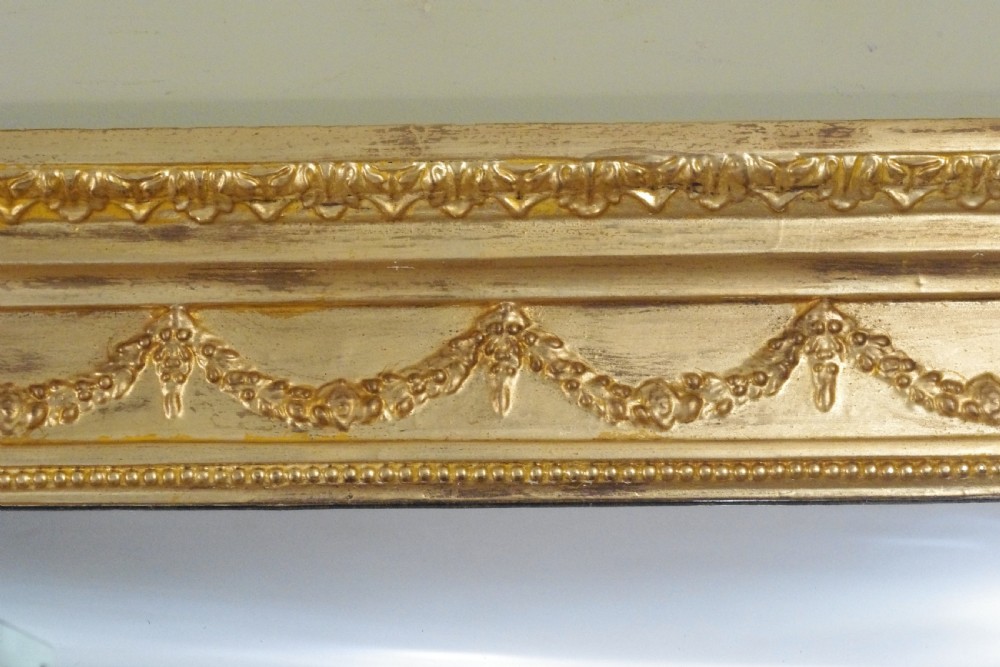 English Victorian Gilt Large Overmantle Mirror View VI