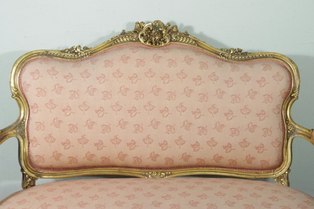 French Gilt/Giltwood Louis XV Style Two Seater Sofa View XI