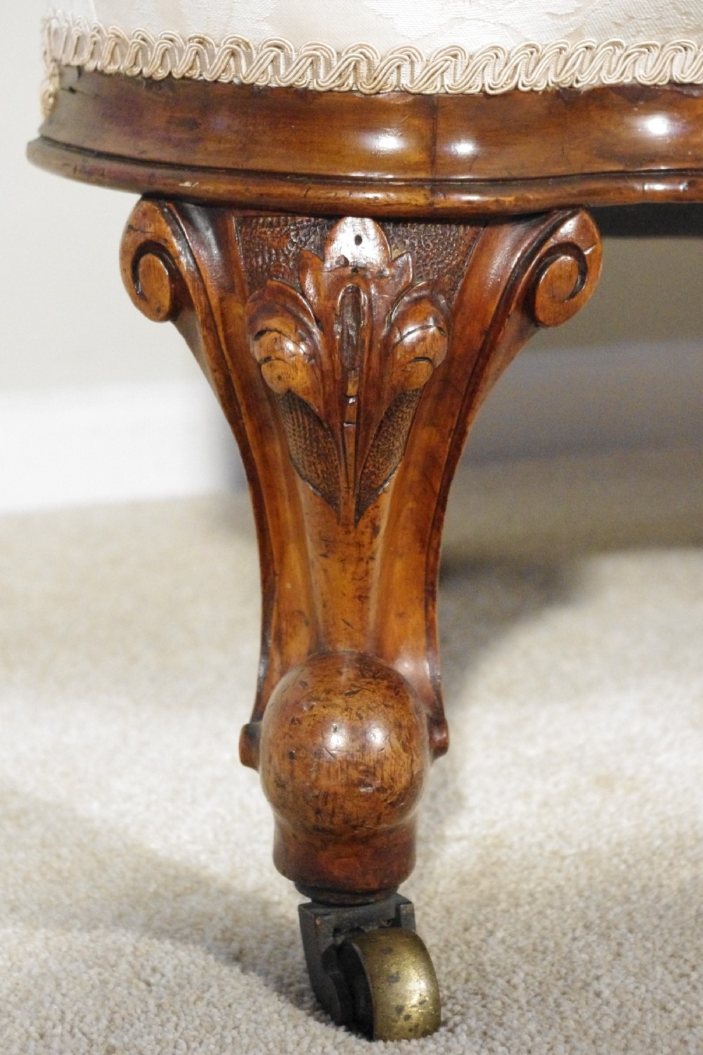 Pair Victorian Walnut Tub/Armchairs/Corner Chairs  View IV