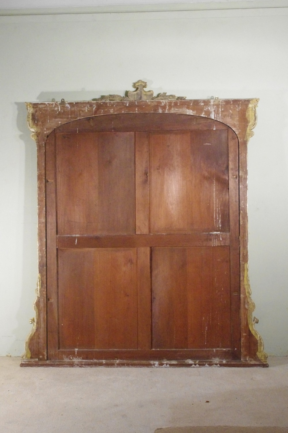 English Victorian Gilt Large Overmantle Mirror View IX