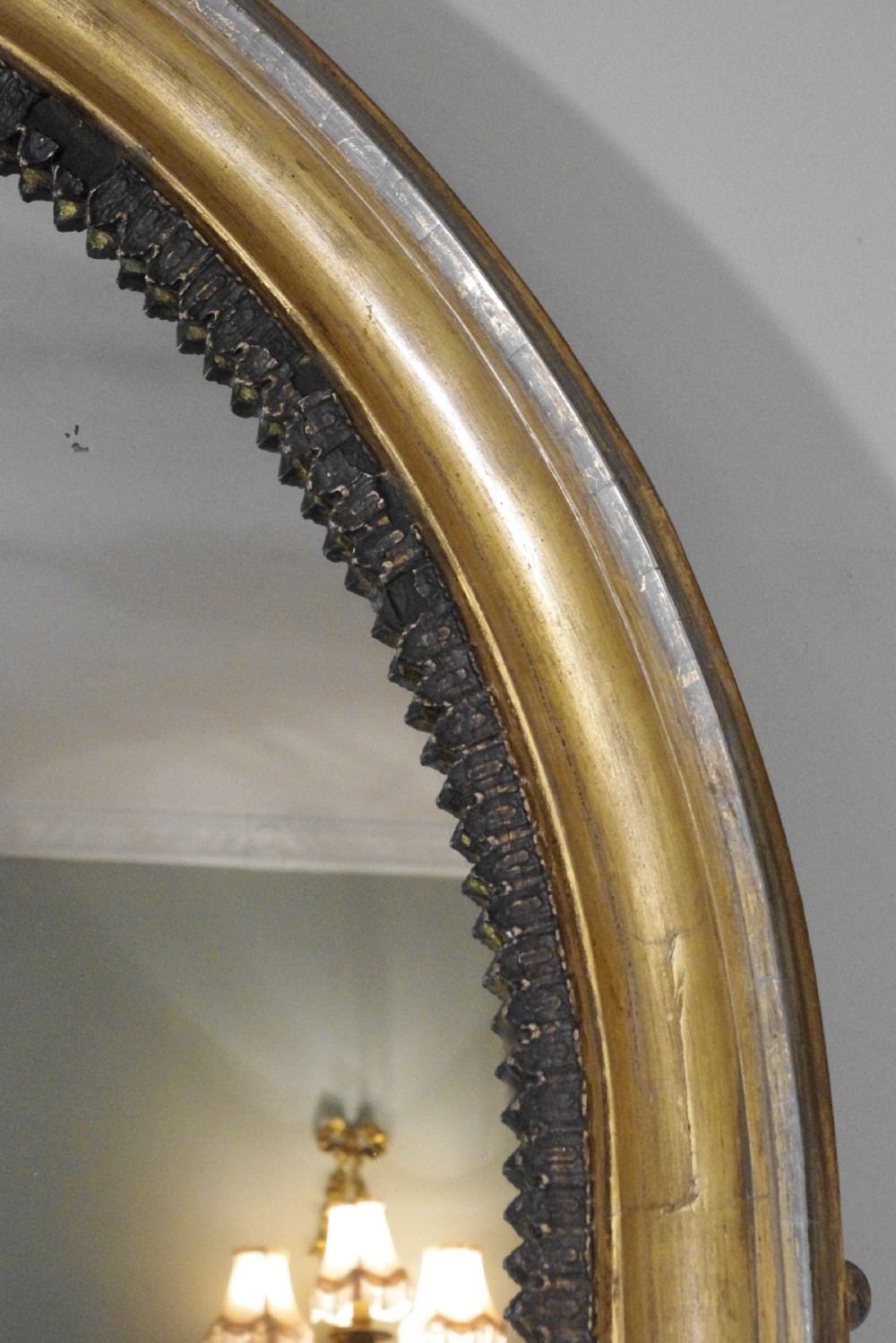 Victorian Gilt Gothic Style Large Pier Mirror View V