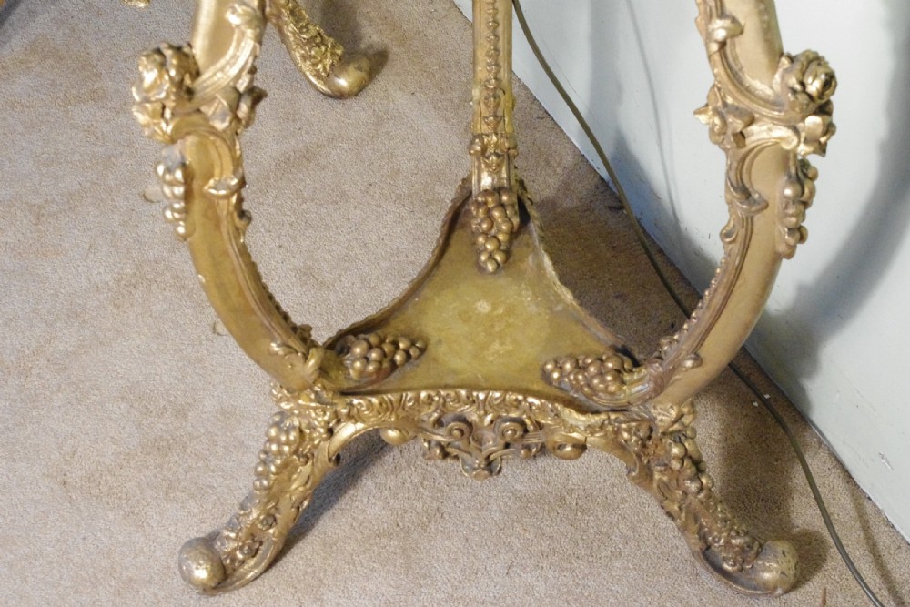 Stunning Pair of Crystal Candelabra Lights on Gilt Torcheres View XV