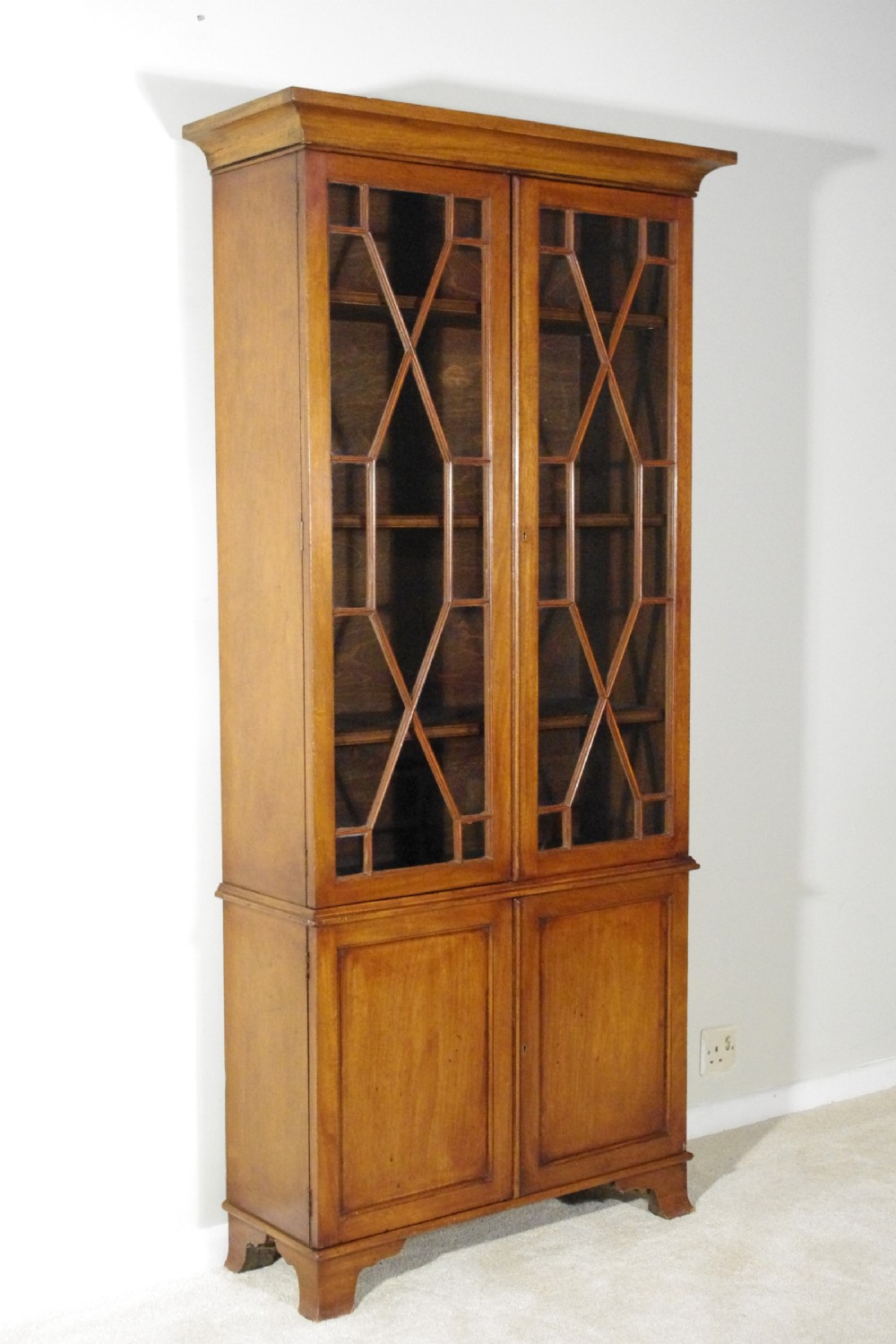 Small Edwardian Mahogany Bookcase View II