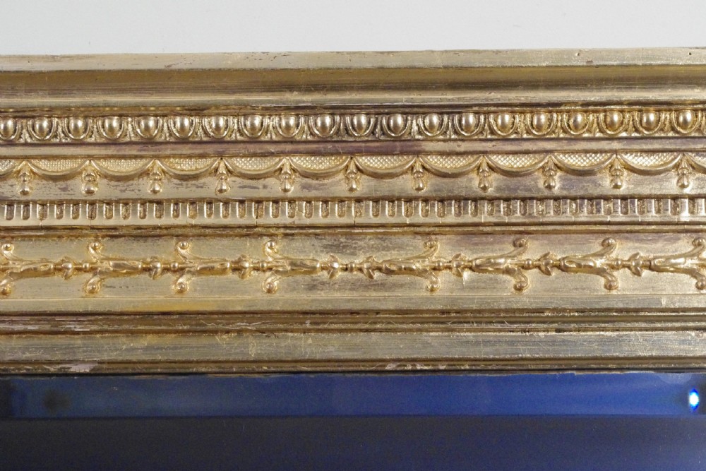 English Victorian Gilt Large Overmantle Mirror View V