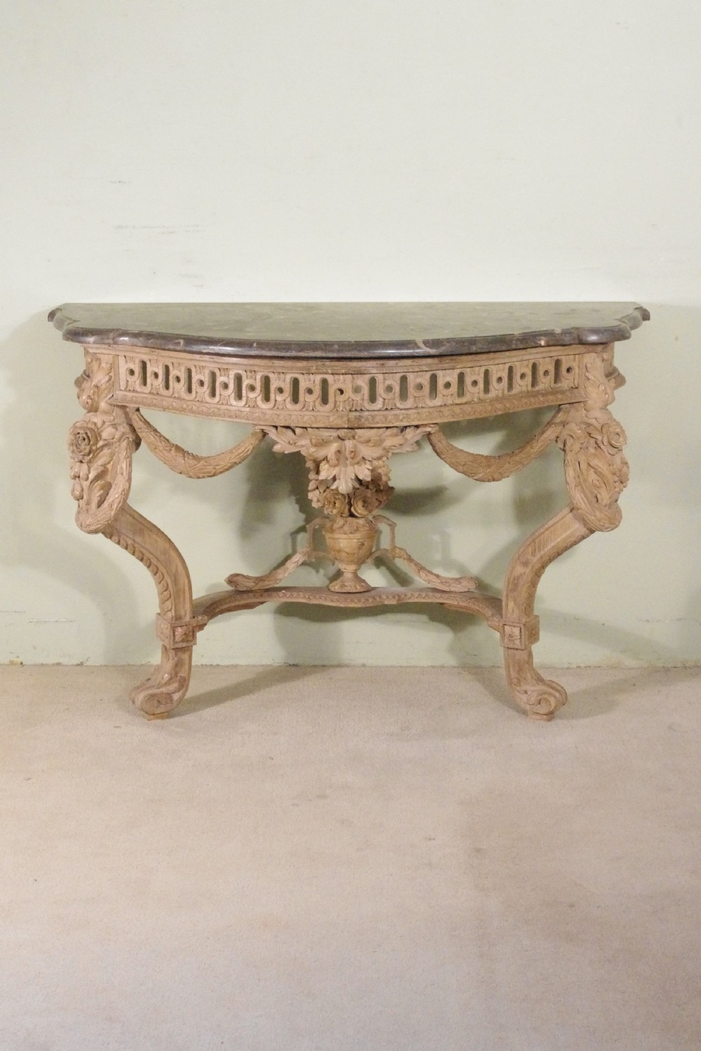 19th Century Console Table with Marble Top