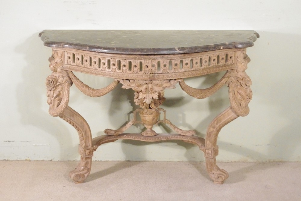 19th Century Console Table with Marble Top View II