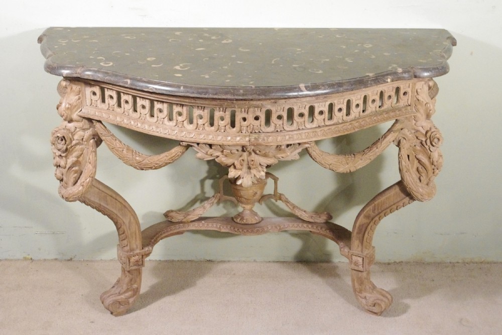 19th Century Console Table with Marble Top View III